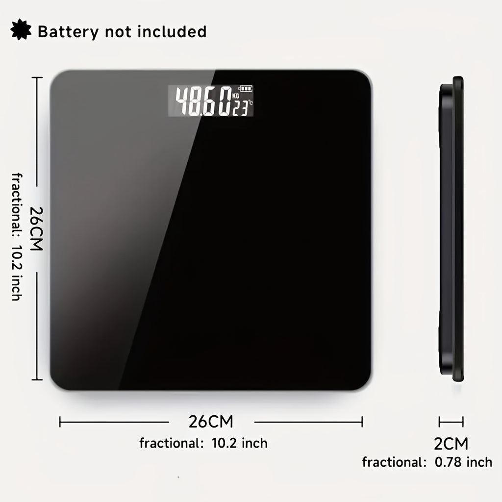 Conridel Digital Bathroom Scale with LED Display - High Accuracy Body Weight Scale up to 400 lbs\u002F180kg, Smart, for Bedside, Use, &, - Easy-Read Tracker (Durable Plastic, -Pound\u002FKg)