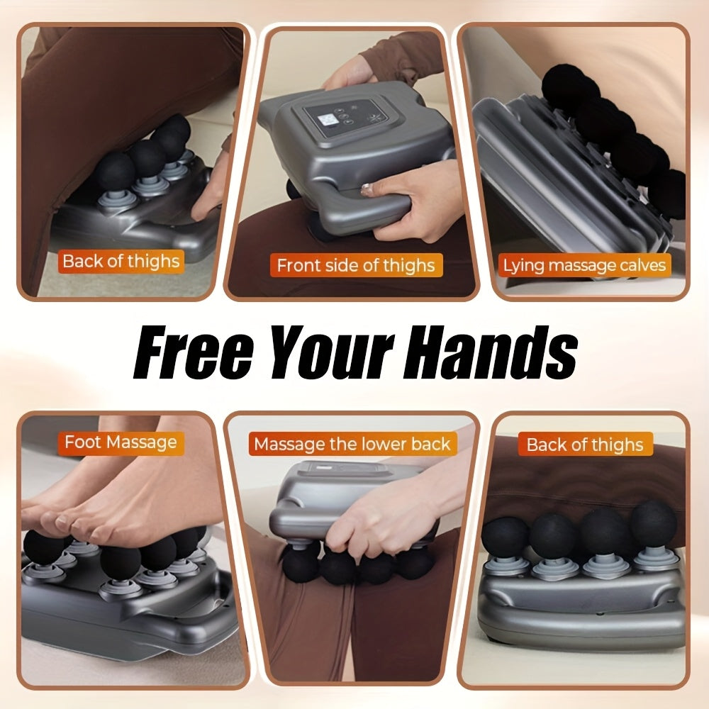 Deep Tissue Massage Gun Professional Deep Tissue Fascia Massage Gun | 16-Drive, 9 Modes X 99 Gears, High Frequency Massager for Neck, Shoulder, Waist, Legs, Back, Buttocks - Hands Free