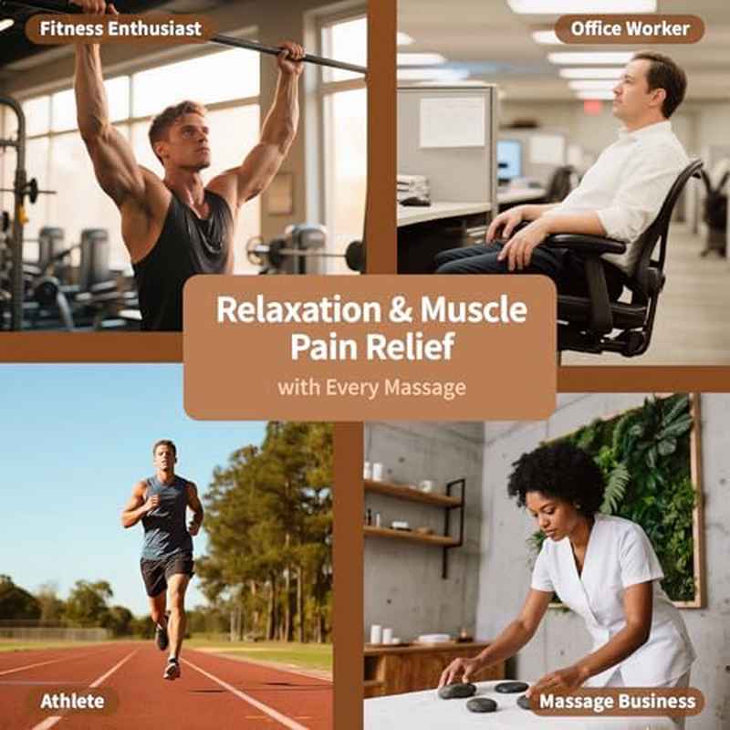 Women'S for deep Tissue Massage Gun with Vibration - Cordless & Battery-Powered (Batteries Not Included) - 5-Speed Adjustable with 4 Attachments (Cupping, Flat, Pointed, Fascia) for Muscle, Relief, Lymphatic Drainage & Body Sculpting - Ergonomic Des