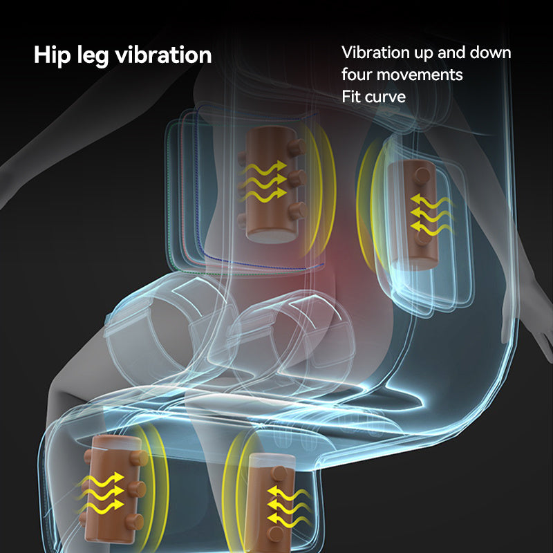 Multi-functional airbag massage cushion, supports airbag traction stretching and massage function, portable full body massager for home\u002Foffice use, suitable for the elderly, sedentary people and athletes