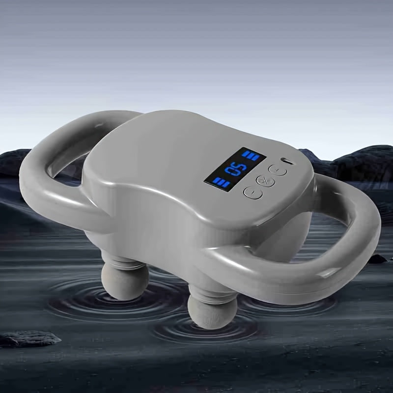 4-Head Massage Gun, Deep Attack Fascia Gun Handheld Impact Massager for Body, Feet, Legs, Waist, Back And Neck Massage Relaxation, High Torque Power Supply, Father'S Day Gift for Dad