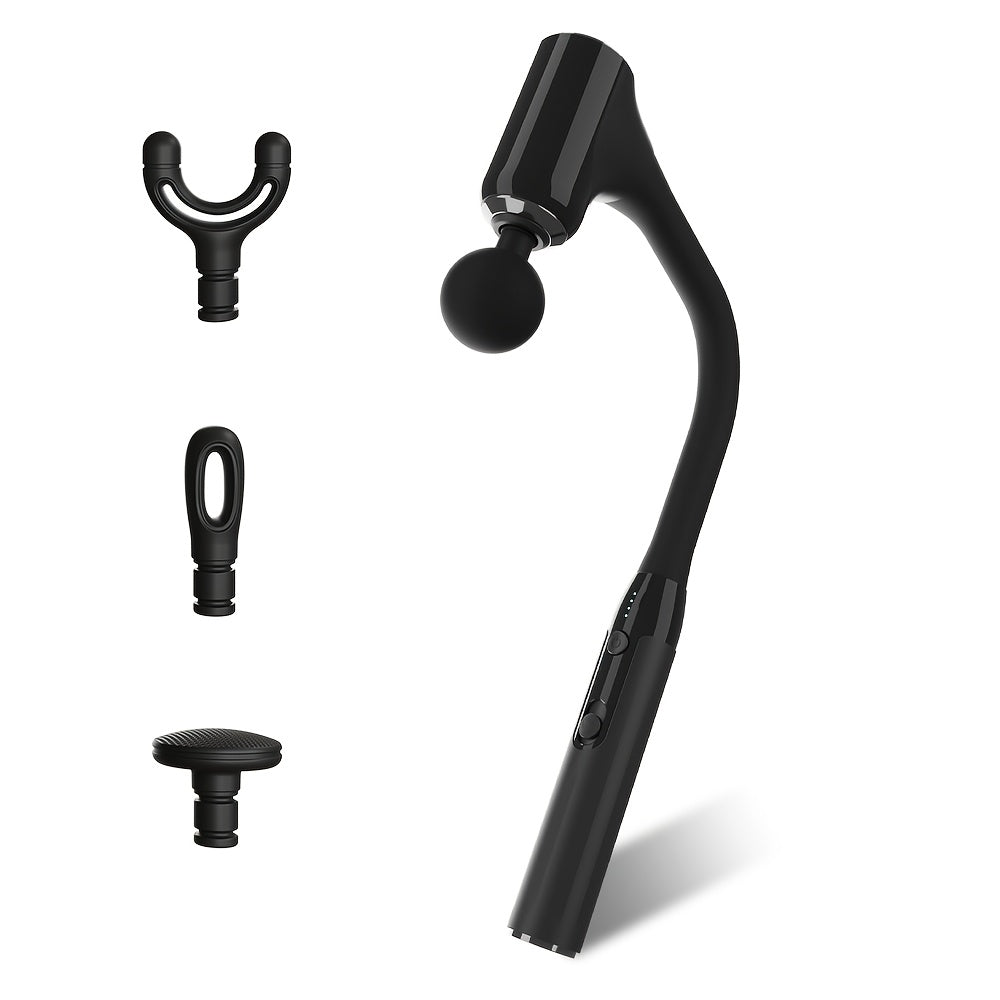 Enhanced Device Featuring 10Mm Deep Tissue, a Longer Handle for,,, Waist, And, a Portable Alleviation Tool with Four Attachments And Five Speed Settings.