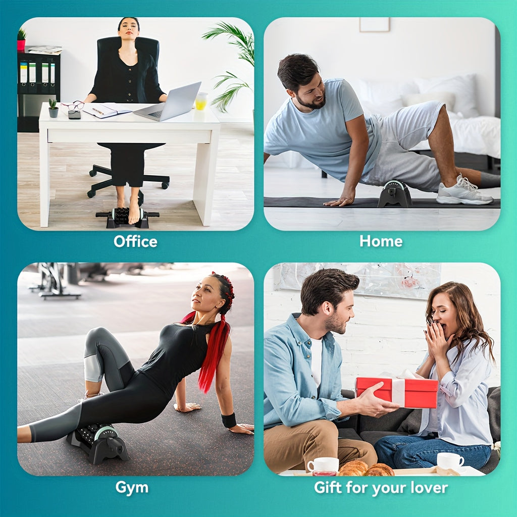 5-Speed RPM Percussive Massager - Hands-Free Deep Tissue Roller for Legs, Back, And Calves, Rechargeable Muscle Massager, Portable Gift for Sports Enthusiasts