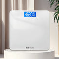 Smart Bathroom Scale with Backlit LCD Display, High-Precision 4-Sensor Digital Body Weight Scale, AAA Battery Operated (Not Included), Accurate Weight Tracking for Home Use