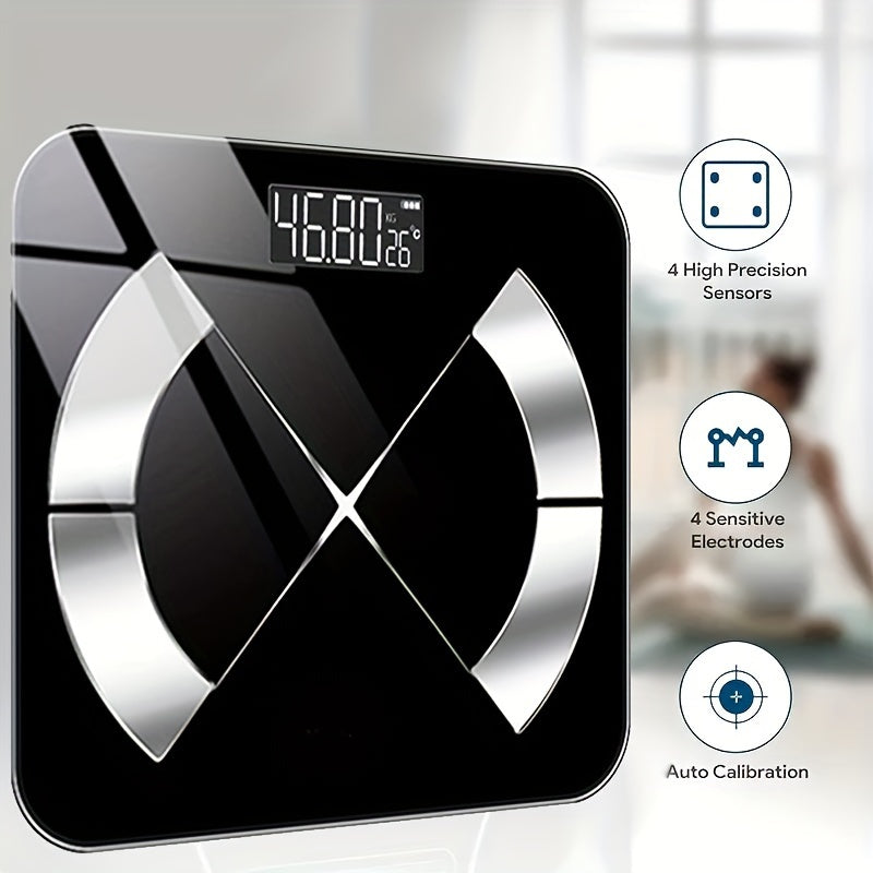 Wireless Smart LED Scale with App Connectivity - Battery Powered, Weight Tracking, Personal Care Electronics (Batteries Not Included)