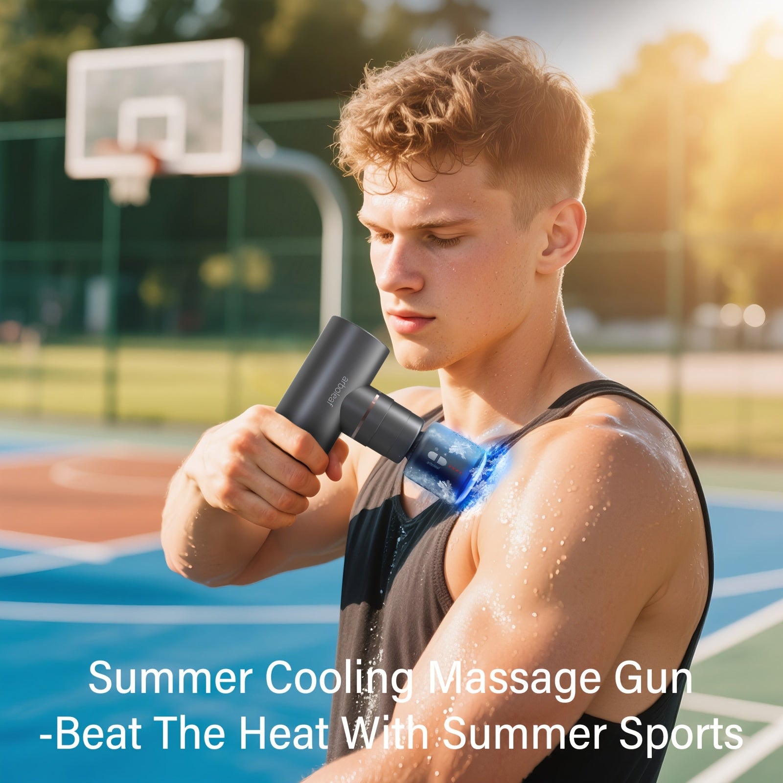 Arboleaf Hot & Cool Mini Massage Gun With Multiple Heads -Pro Percussion Massager Gun With Heating & Cooling Heads, 5 Speed Levels For Deep Tissue Massage For Full Body And Back Arm Massage Gifts For Both Men And Women Ideal For For Muscle Relaxation