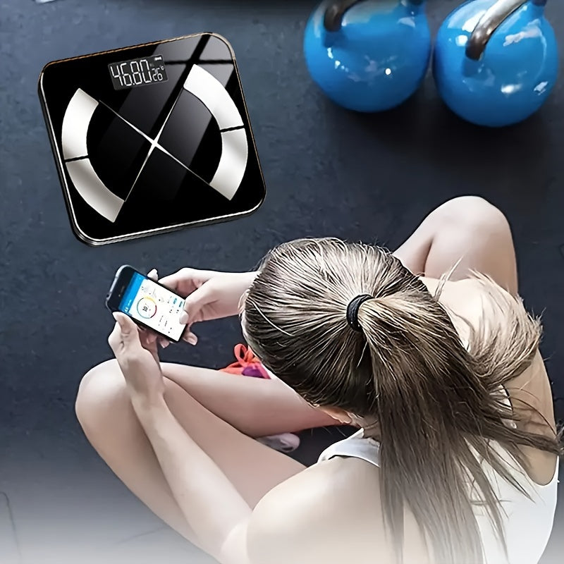 Wireless Smart LED Scale with App Connectivity - Battery Powered, Weight Tracking, Personal Care Electronics (Batteries Not Included)