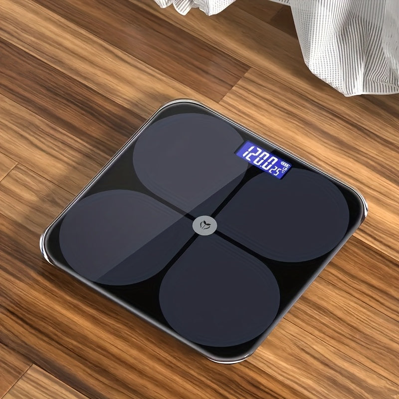 Smart Electronic Weight Scale Smart Electronic Weight Scale with LCD Display, Temperature Display, Maximum Weighing: 400 lbs (180 kg), Battery Powered, Flexible Switch lb\u002Fkg