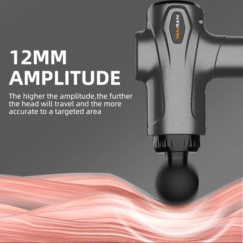 Deep Tissue Massage Gun - -like Portable Percussion Massager with 7 Speed Levels & 6 Interchangeable Heads, - ( Not Included) for, Athletes, Back, Neck, Leg, Arm - Men & Women