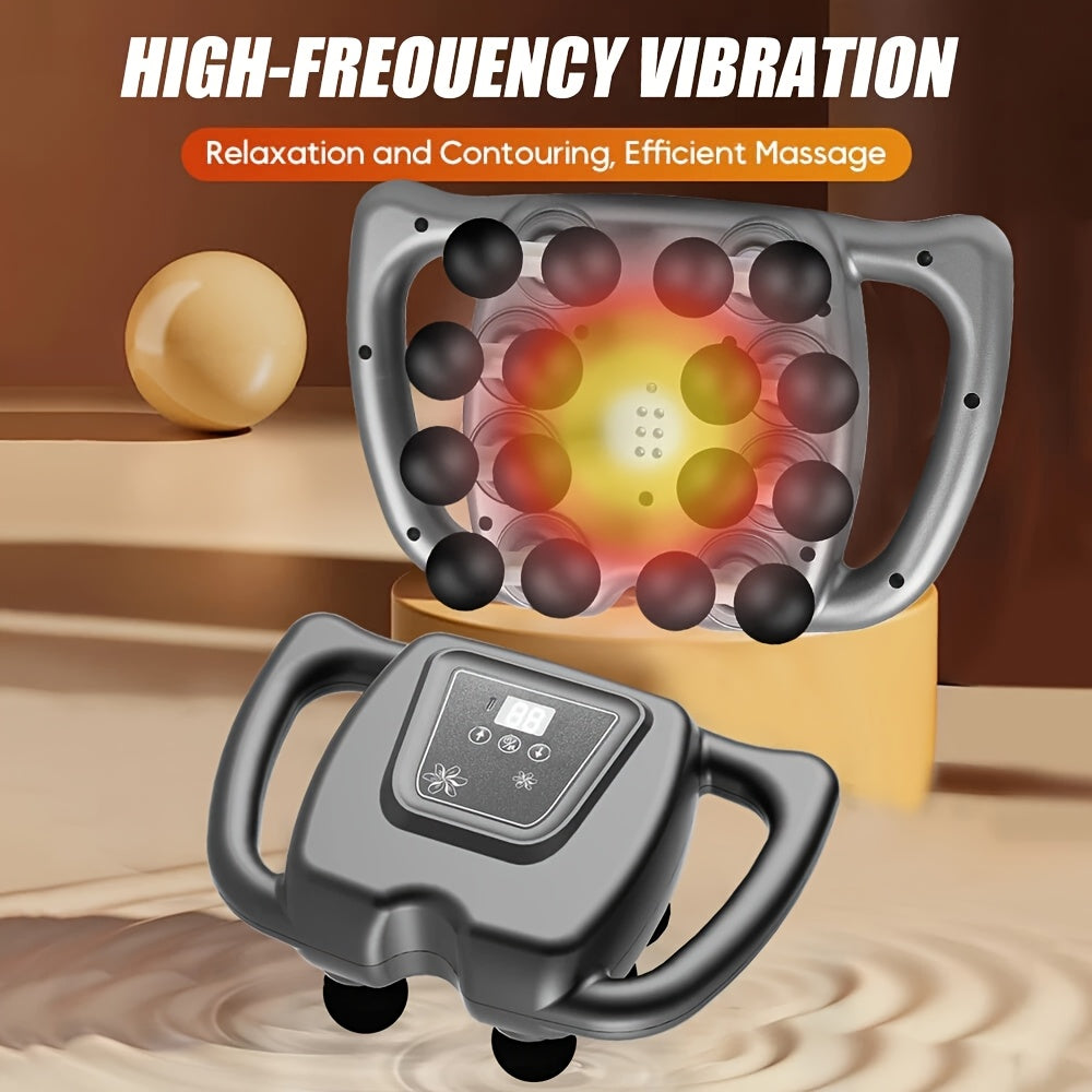 Deep Tissue Massage Gun Professional Deep Tissue Fascia Massage Gun | 16-Drive, 9 Modes X 99 Gears, High Frequency Massager for Neck, Shoulder, Waist, Legs, Back, Buttocks - Hands Free