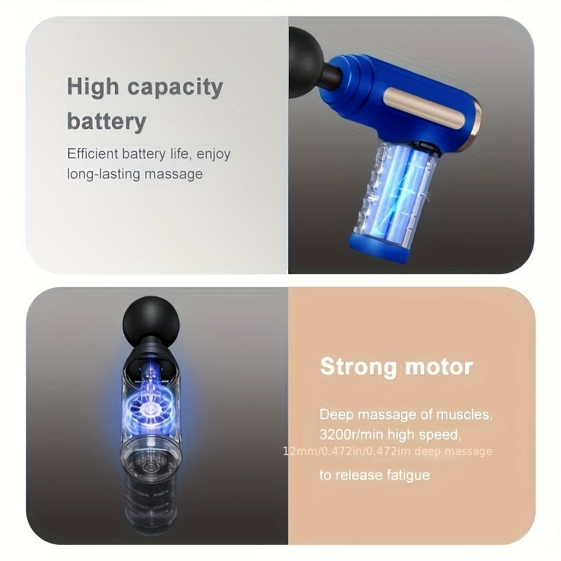 Deep Tissue Massager Handheld Tapping Massager for Deep Tissue Muscles | Ultra Compact & Elegant Design, High Torque Power, Father's Day & Mother's Day Gift - 1pc