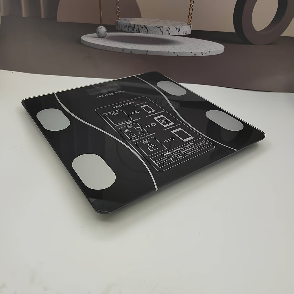 Smart Scale UAEIUI Smart Digital Bathroom Scale | Battery-Powered, Wireless, Non-Rechargeable, with Body Fat Monitoring for Home Use, for Women, Men