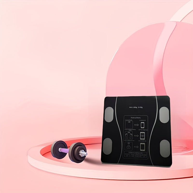 Smart Scale UAEIUI Smart Digital Bathroom Scale | Battery-Powered, Wireless, Non-Rechargeable, with Body Fat Monitoring for Home Use, for Women, Men