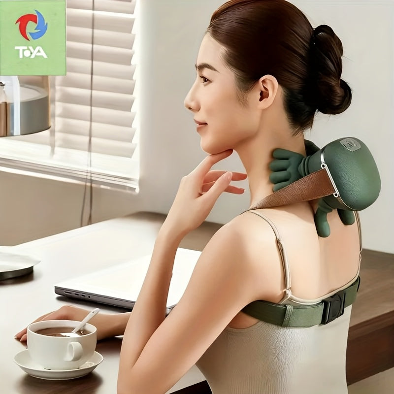 Shoulder And Neck Massage Expert, Lower Abdomen Massager, Acupressure Back And Neck Massager, Kneading Massage Pillow, Electric Massager, Unisex Gift, Therapeutic Massage, Acupressure Device, Kneading Design, High-Quality Materials