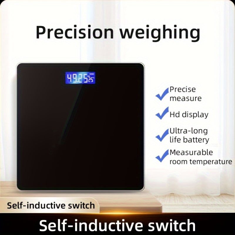 Smart Body Scale Smart Wireless Digital Body Scale | Accurate Home Weight Measurement, LCD Display, and Smart Touch Screen for Easy Use, Body Weight Scale, Modern Digital Scale, Touchscreen Enabled, USB Rechargeable Battery