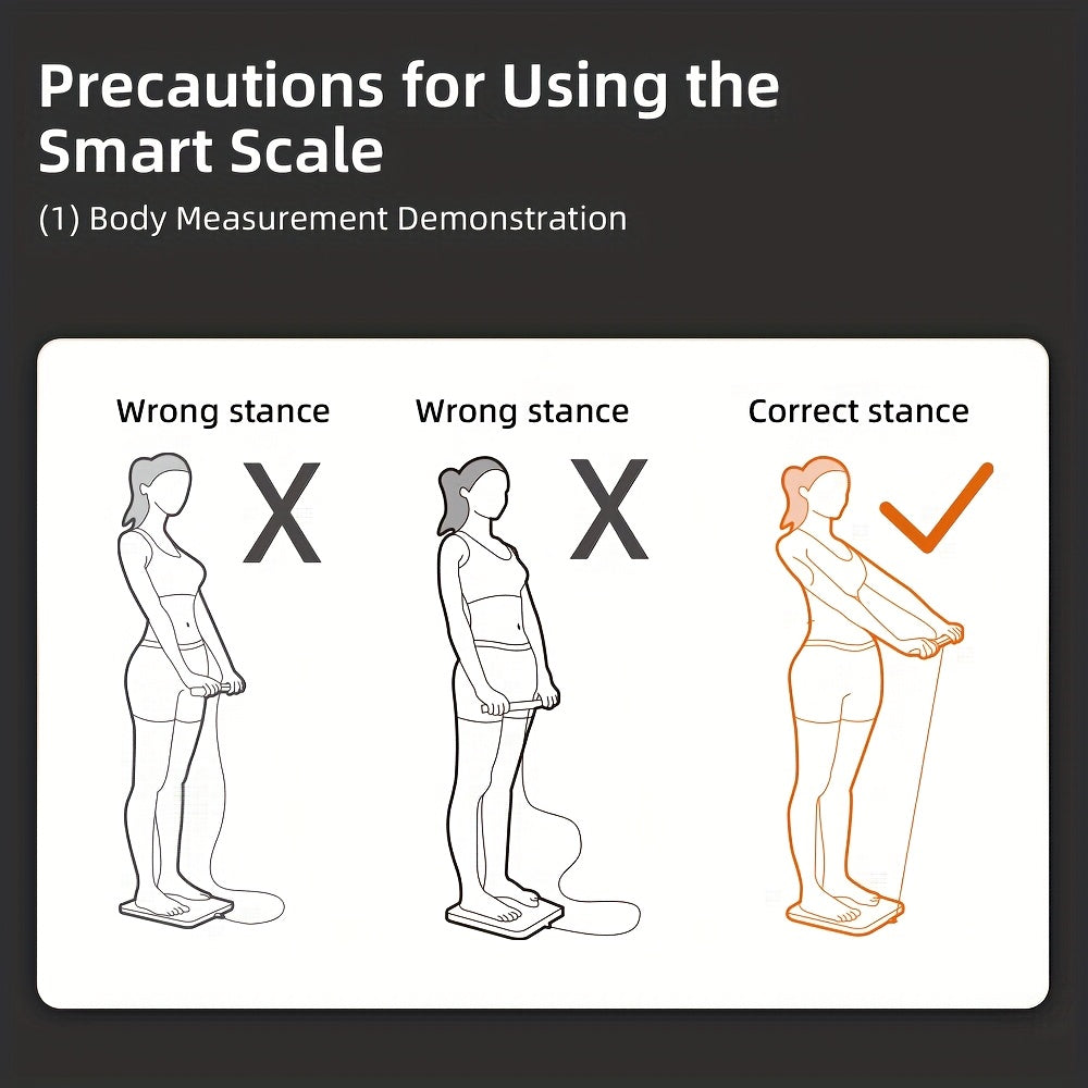 Smart Digital Scale for Home Use, Health & Fitness Body Weight Measurement with Large Color Display, 360 lbs Capacity