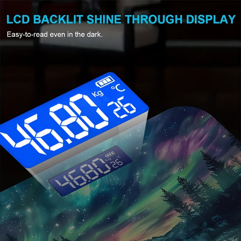 Smart Home Scale, Large Screen Digital Bathroom Scale with High Precision Induction Steel Sheet Can Weigh Up to 396 Pounds Innovative Design Can Be Used As a Home Decoration