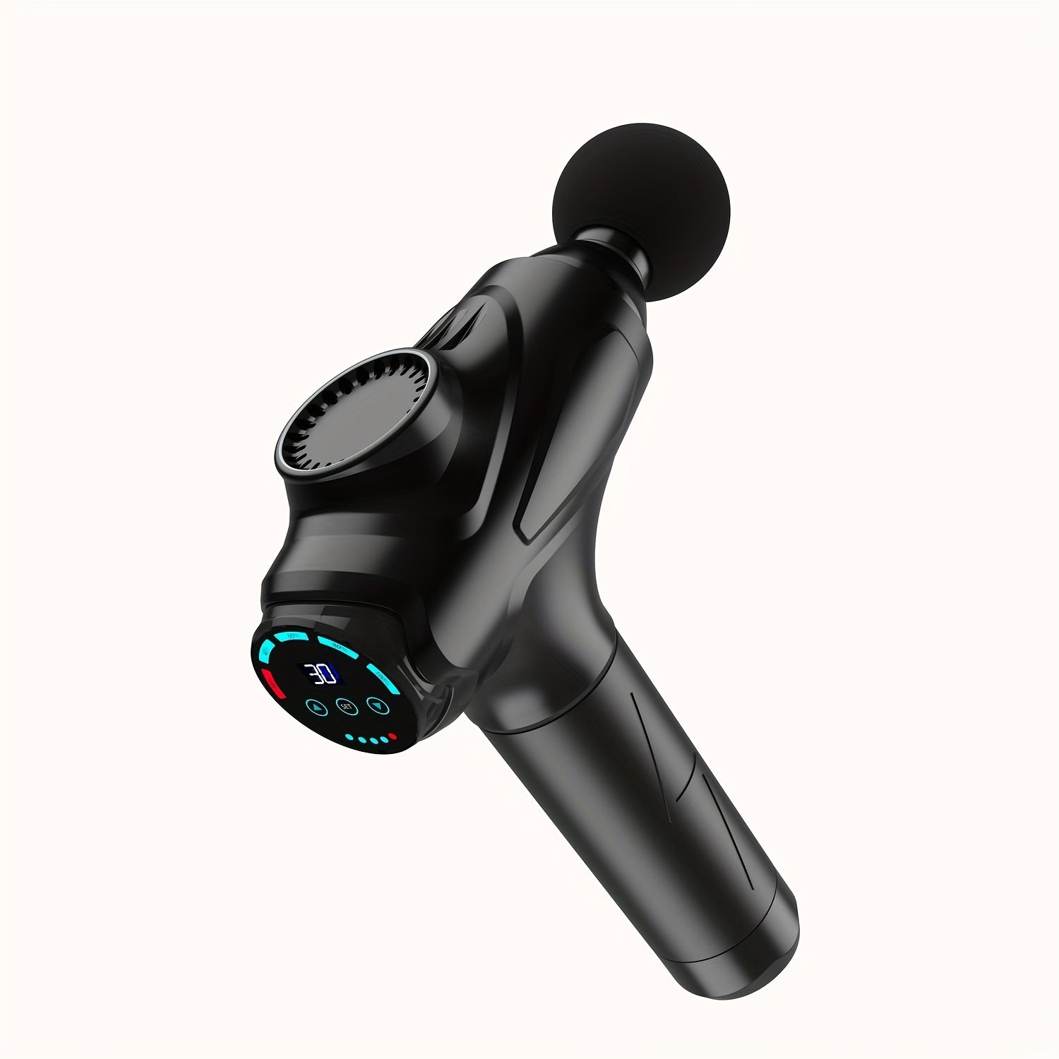 SORUDEL Deep Tissue Massage Gun, a Handheld Electric Muscle Massager, Rechargeable Fascia Gun, Equipped with 10 Professional-Grade Massage Heads, 30 Levels of Adjustable Intensity, High-Definition Touch LCD Screen, Pressure Sensing, And USB Fast Charging.