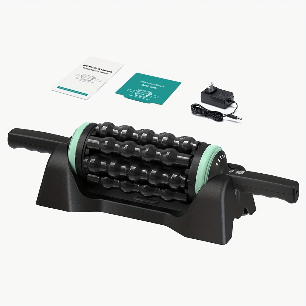5-Speed RPM Percussive Massager - Hands-Free Deep Tissue Roller for Legs, Back, And Calves, Rechargeable Muscle Massager, Portable Gift for Sports Enthusiasts