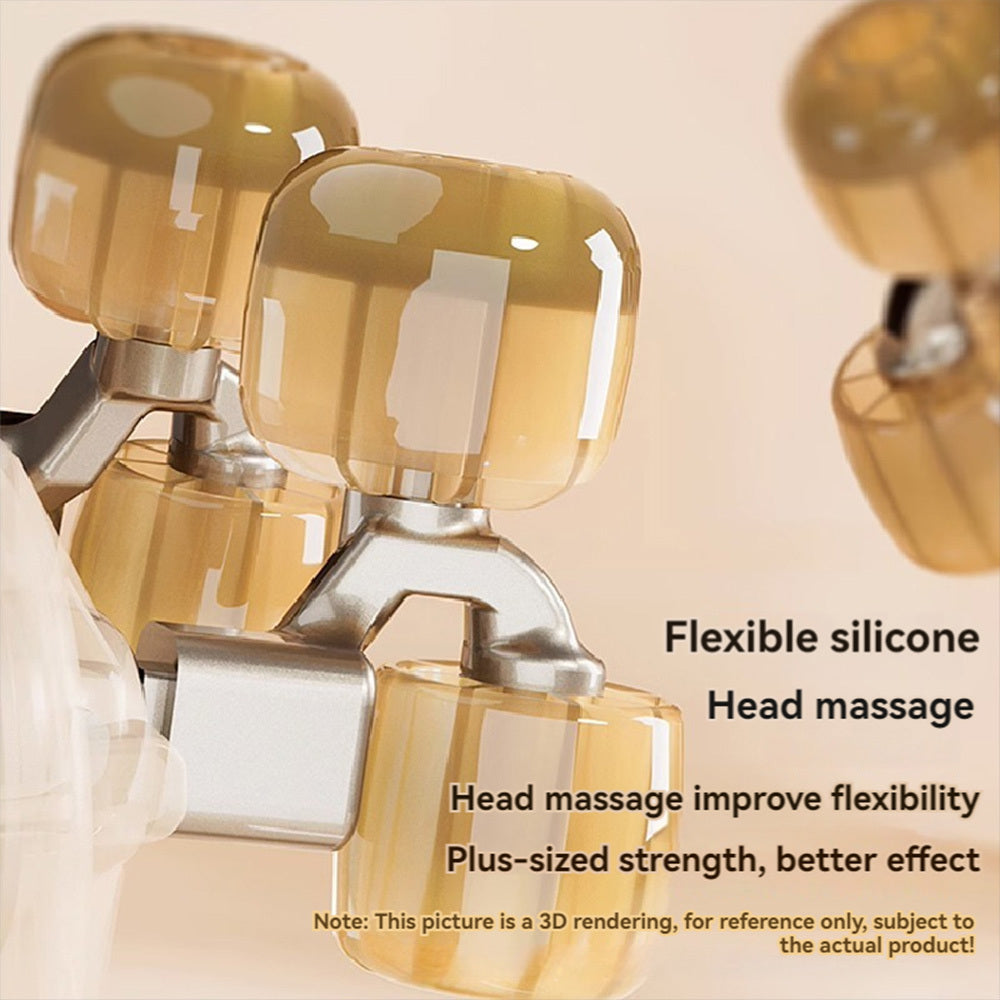 Upgraded Wireless Massager with 2000mAh Battery, Eight-Character Grasping and Kneading, Hot Compress, Silent Operation, Durable Thickened Faux Leather Case - Black