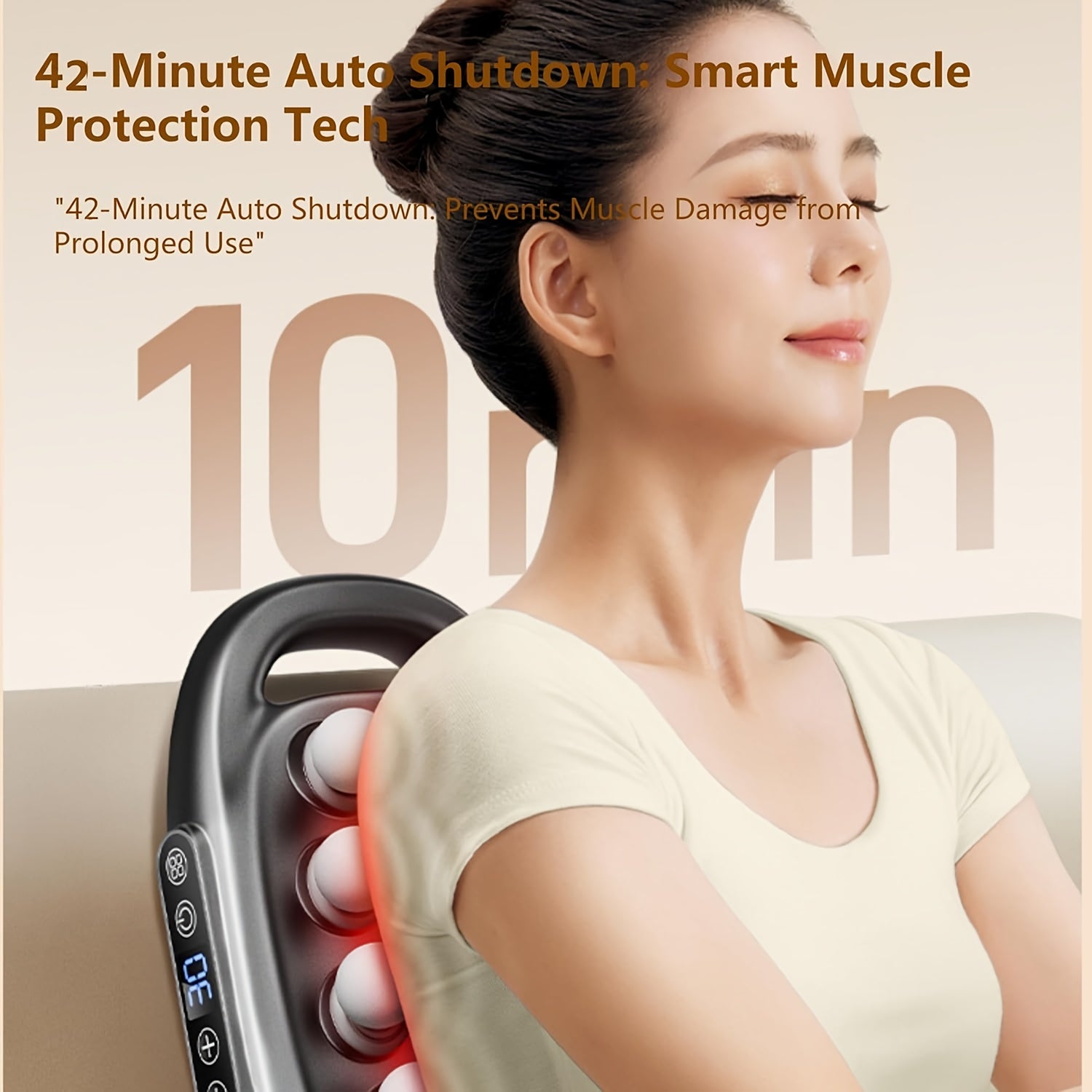 1 Handheld Massage Gun, 42 Multi-functional Massagers, USB Charging, Storage Box, Great Gift for Family And Friends