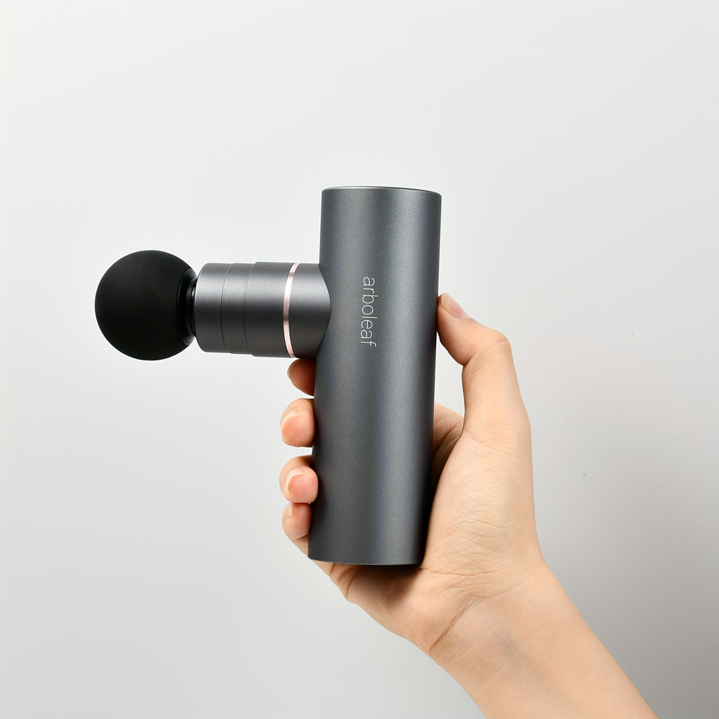 Arboleaf Hot & Cool Mini Massage Gun With Multiple Heads -Pro Percussion Massager Gun With Heating & Cooling Heads, 5 Speed Levels For Deep Tissue Massage For Full Body And Back Arm Massage Gifts For Both Men And Women Ideal For For Muscle Relaxation