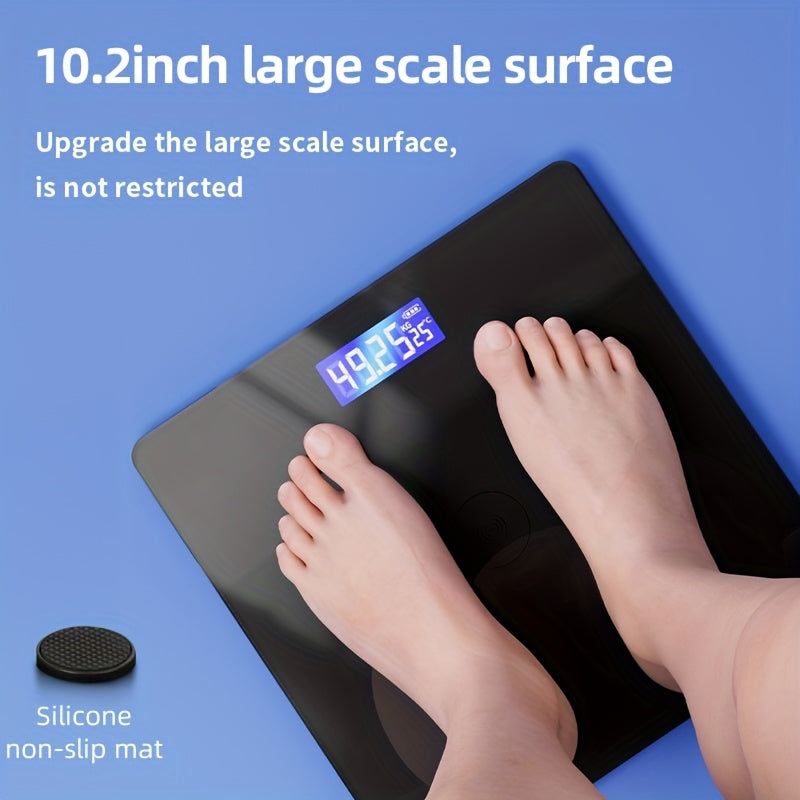 Smart Body Scale Smart Wireless Digital Body Scale | Accurate Home Weight Measurement, LCD Display, and Smart Touch Screen for Easy Use, Body Weight Scale, Modern Digital Scale, Touchscreen Enabled, USB Rechargeable Battery