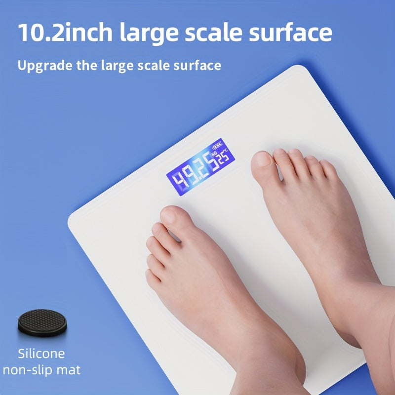 Precision USB Charging Electronic Body Weight Scale with LCD Digital Display, Ultra-Thin Lithium Polymer Rechargeable Battery (120mAh), Low Voltage (≤36V), Power Display Function - For Home & Gym Use - Ideal Gift for Health-Conscious Individuals