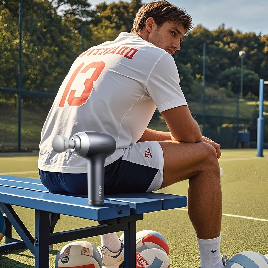 Massage Gun for Larger Athletes - a Percussion Tool for Muscle, Featuring Various Attachments, Silent Operation, Adjustable Speed Settings, Perfect for Athletes And an Excellent Gift for Holidays (Father'S Day\u002FMother'S Day\u002FChristmas)