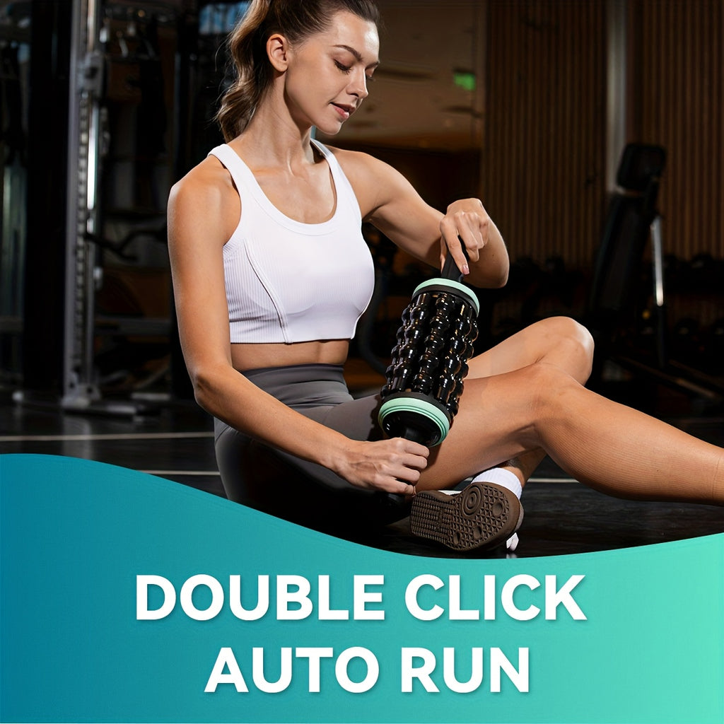 5-Speed RPM Percussive Massager - Hands-Free Deep Tissue Roller for Legs, Back, And Calves, Rechargeable Muscle Massager, Portable Gift for Sports Enthusiasts