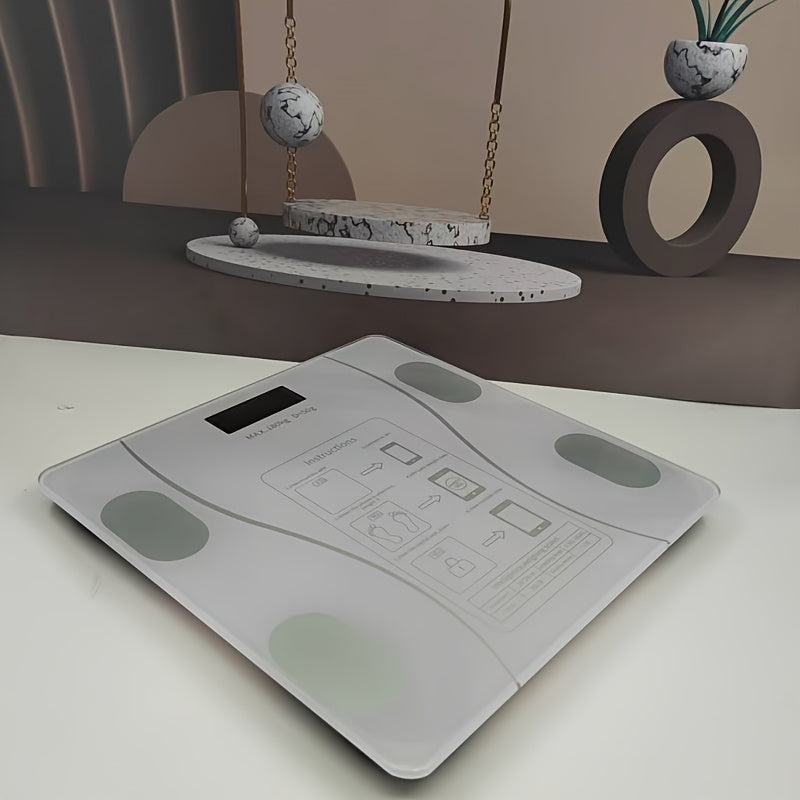 Smart Scale UAEIUI Smart Digital Bathroom Scale | Battery-Powered, Wireless, Non-Rechargeable, with Body Fat Monitoring for Home Use, for Women, Men