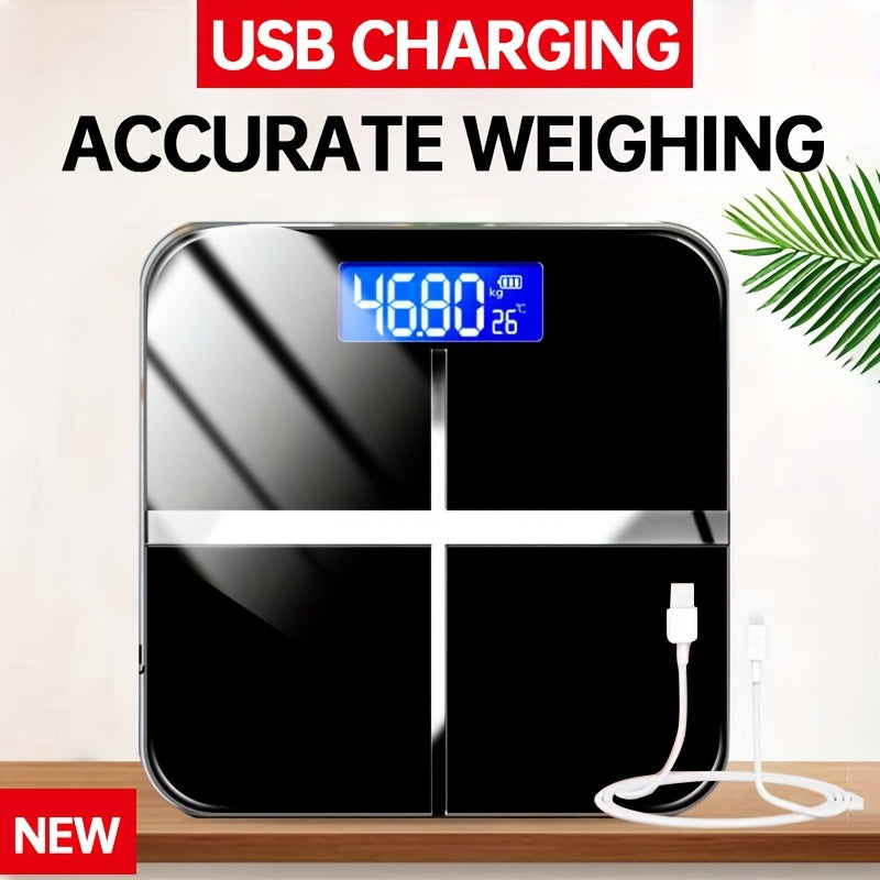 High Precision Scale Ultra High 400 LB Weight Scale, High Precision Smart Digital Bathroom Scale | LB\u002FKG Convertible, Multi-function Temperature Display, HD LCD Display, Ultra Wide Platform And Large Capacity For Home, Dorm, Gym Or Office Use