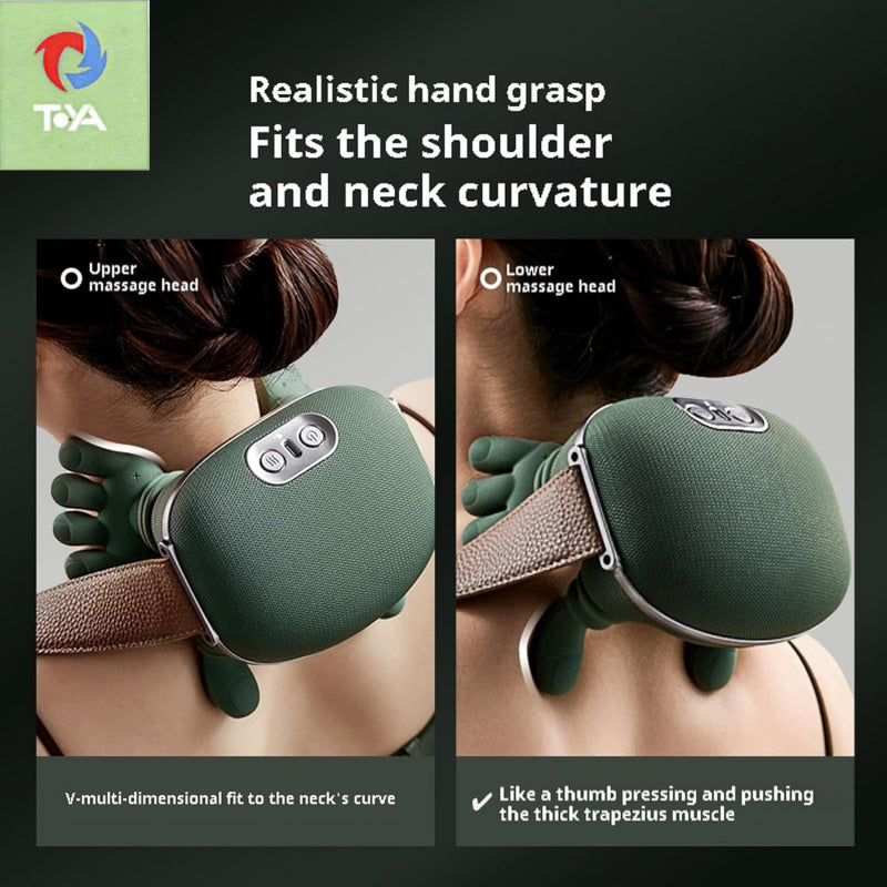 Shoulder And Neck Massage Expert, Lower Abdomen Massager, Acupressure Back And Neck Massager, Kneading Massage Pillow, Electric Massager, Unisex Gift, Therapeutic Massage, Acupressure Device, Kneading Design, High-Quality Materials
