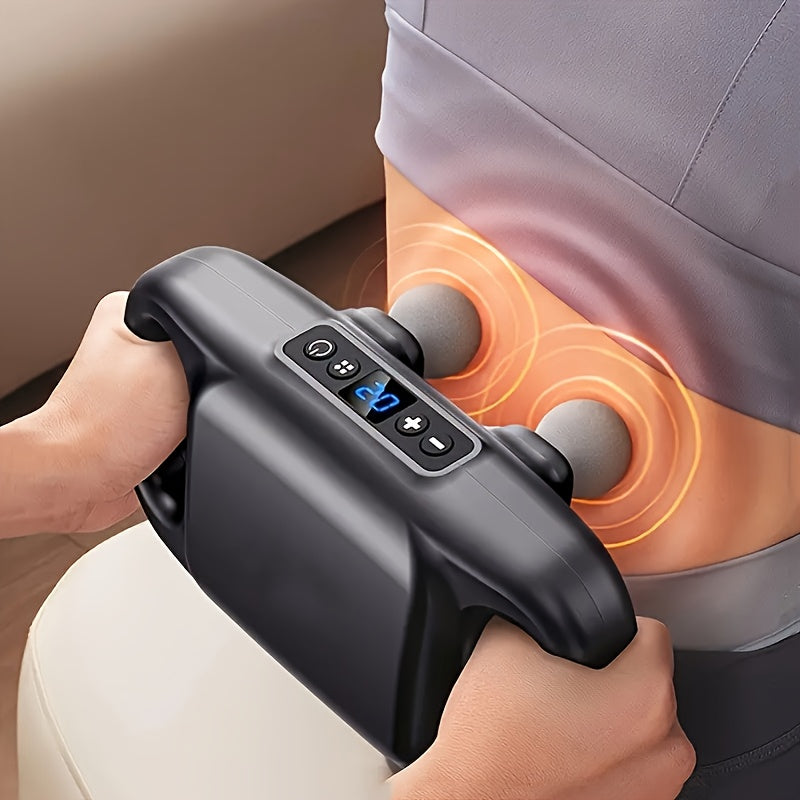 4-Head Massage Gun, Deep Attack Fascia Gun Handheld Impact Massager for Body, Feet, Legs, Waist, Back And Neck Massage Relaxation, High Torque Power Supply, Father'S Day Gift for Dad