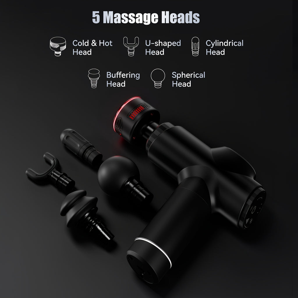 1 Set Of 2400mAh Hot And Cold Compress Fascia Gun, Deep Relaxation Of The Whole Body, Hot And Cold Two Modes, Upgraded Cold Compress Technology, Continuous Cooling, Good Exercise Companion