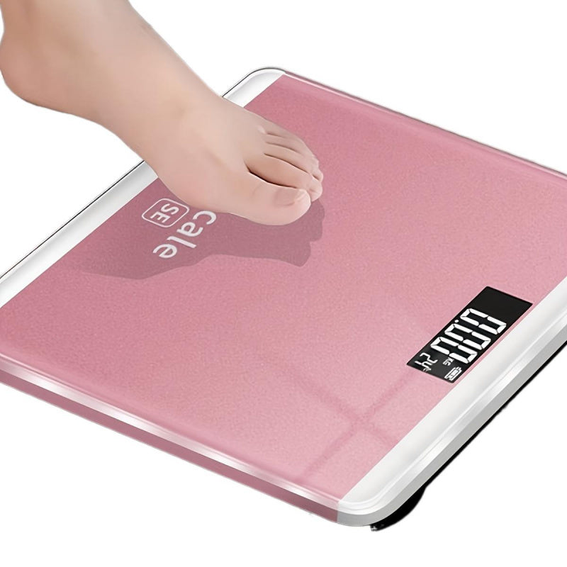 1pc Digital Bathroom Scale, Smart Body Weight Scale with Indoor Temperature Display, Battery-Powered, ≤36V, No Battery Included