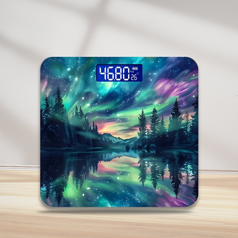 Smart Home Scale, Large Screen Digital Bathroom Scale with High Precision Induction Steel Sheet Can Weigh Up to 396 Pounds Innovative Design Can Be Used As a Home Decoration