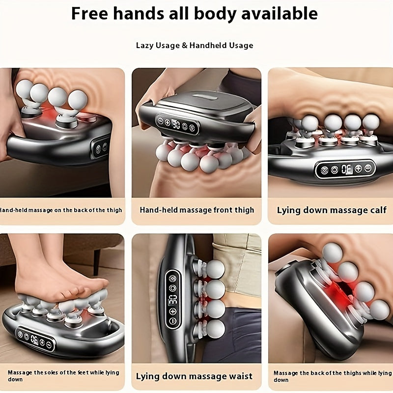 1 Handheld Massage Gun, 42 Multi-functional Massagers, USB Charging, Storage Box, Great Gift for Family And Friends